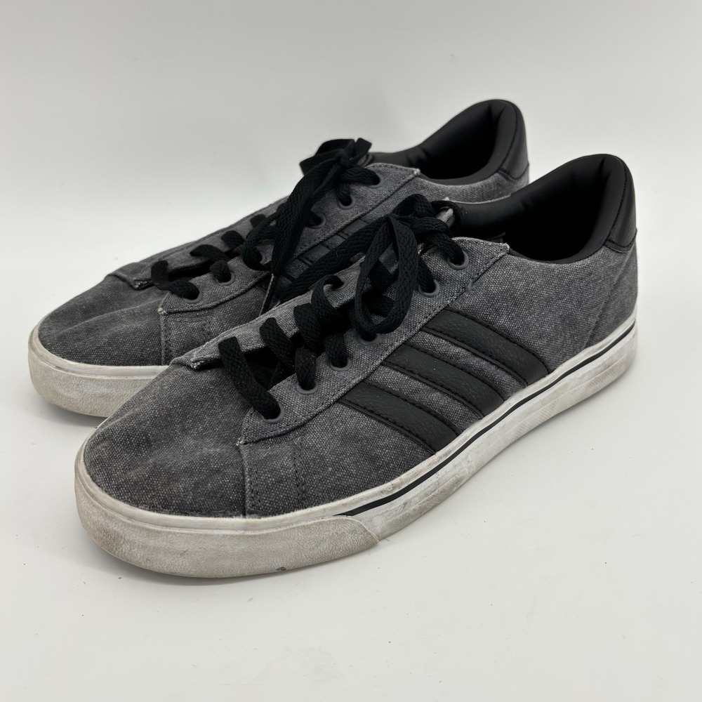 Adidas‎ Super Daily Men's Size 8 Shoes Gray Black Classic Low Top Sneakers UK7.5
